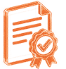 Pictogramme 3D filaire d'attestation de conformité